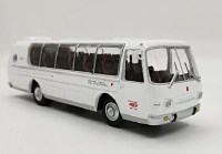 Масштабная модель 1:43 Опытный междугородний автобус ПАЗ-Турист-люкс 8,5 м с журналом №70 (Наши Автобусы. Modimio)