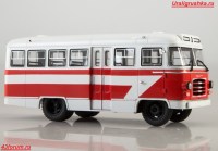 Коллекционная масштабная модель 1:43 Автобус "Таджикистан" Т-1, бело-красный (ModelPro)