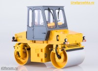 Коллекционная масштабная модель 1:43 Каток самоходный вибрационный ДУ-63 (ModelPro)