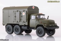 Коллекционная масштабная модель 1:43 Дезинфекционно-душевой автомобиль ДДА-3 (131) на шасси ЗиЛ-131 (ModelPro)