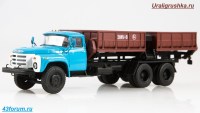 Коллекционная масштабная модель 1:43 Загрузчик машин для внесения минеральных удобрений ЗМУ-8 (на шасси ЗИЛ-133ГЯ) (ModelPro)