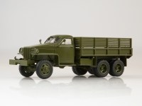 Масштабная модель 1:43 Ленд-лизовский грузовик Studebaker US6 U3 бортовой, с журналом №66 (Легендарные грузовики СССР)