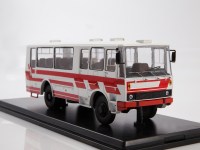 Масштабная модель 1:43 Автобус Skoda-LIAZ 100.860, бело-красный (ModelPro)