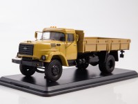 Масштабная модель 1:43 Экспериментальный дизельный бортовой грузовик 4х2 ЗиЛ-130ГМД, желтый (ModelPro)