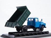 Масштабная модель 1:43 Дрезина ЗиЛ-ММЗ-4502, самосвал на рельсовом ходу (ModelPro)