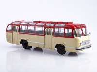 Масштабная модель 1:43 Опытный двухдверный городской автобус ЗиЛ-159 с заднемоторной компоновкой, 1959 г. (ModelPro)