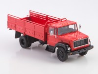 Масштабная модель 1:43 Экспериментальный дизельный бортовой автомобиль ЗиЛ-7Э169Г, красный (ModelPro)