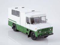 Масштабная модель 1:43 Фургон для перевозки молока ТА-37601, белый, зеленый (ModelPro)