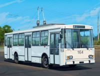 Масштабная модель 1:43 Чехословацкий троллейбус Skoda-14tr с журналом №85 (Наши Автобусы. Modimio)