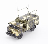 Масштабная модель 1:43 Полевая радиостанция Р-142Н на шасси Горький-66 с журналом №91 (Легендарные грузовики СССР)