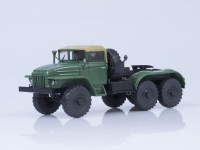 Масштабная модель 1:43 Полноприводный седельный тягач 6х6 Миасский-375С, тентованная кабина, Автоистория (АИСТ)