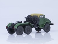 Масштабная модель 1:43 Полноприводный седельный тягач 6х6 Миасский-375С, тентованная кабина, Автоистория (АИСТ)