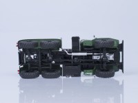 Масштабная модель 1:43 Полноприводный седельный тягач 6х6 Миасский-375С, тентованная кабина, Автоистория (АИСТ)