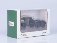 Масштабная модель 1:43 Полноприводный седельный тягач 6х6 Миасский-375С, тентованная кабина, Автоистория (АИСТ)