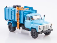 Масштабная модель 1:43 Мусоровоз КО-413 (53), на шасси автомобиля 4х2 Горький-53, голубой, синий, Автоистория (АИСТ)