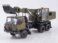 Масштабная модель 1:43 Экскаватор-планировщик UDS-114А на шасси 6х6 Татра-815, Tatra-815, хаки, Автоистория (АИСТ)
