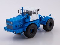 Масштабная модель 1:43 Советский колесный трактор с "ломающейся" рамой К-701, синий, белый, Автоистория (АИСТ)