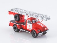 Масштабная модель 1:43 Пожарная автолестница АЛ-17 (51) на шасси 4х2 Горький-51А, Автоистория (АИСТ)