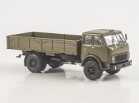 Масштабная модель 1:43 Двухосный дизельный бортовой грузовик 4х2 МАЗ-5335, хаки, Автоистория (АИСТ)