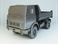 Масштабная модель 1:43 Советский двухосный самосвал МАЗ-5551 с журналом №126 (Легендарные грузовики СССР)