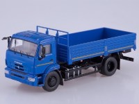 Масштабная модель 1:43 Современный двухосный бортовой автомобиль 4х2 КамАЗ-43253, рестайлинг, синий, Start Scale Models (SSM)