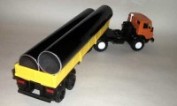 Набор: Труба стальная с гидроизоляцией, D 1290 мм, длина 9 м, 1:43 (Трубозаводик)