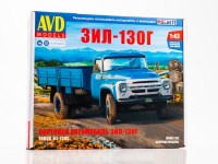 Сборная модель 1:43 Советский длиннобазный бортовой грузовик 4х2 ЗиЛ-130Г (AVD Models)