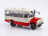 Масштабная модель 1:43 Служебный автобус Курганский -3270, белый, красный, Советский Автобус (СОВА)
