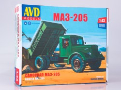 Сборная модель МАЗ-205 1947г. (AVD Models), перевыпуск