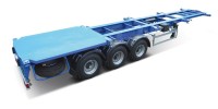 Сборная модель 1:43 Трехосный полуприцеп-контейнеровоз с пневмоподвеской ЧМЗАП-9911W 040-11, выпуск 2024 г. (Клен)