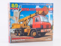 Сборная модель 1:43 Экскаватор-планировщик UDS-114A на полноприводном шасси 6х6 Татра-815, Tatra-815, первыпуск (AVD Models)