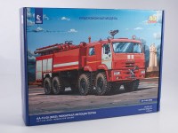 Сборная модель 1:43 Аэродромный пожарный автомобиль АА-13/60 (6560), поздний на шасси 8х8 КамАЗ-6560 рестайлинг (AVD Models)