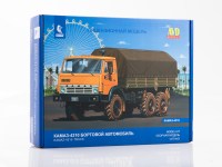 Сборная модель 1:43 Полноприводный бортовой автомобиль 6х6 КамАЗ-4310 ранний (AVD Models)
