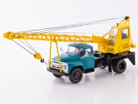 Масштабная модель 1:43 Автокран АК-75В (130), морская волна, желтый, на шасси 4х2 ЗиЛ-130, Start Scale Models (SSM)