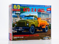 Сборная модель 1:43 Топливозаправщик АТЗ-2,4 (52) на шасси автомобиля 4х2 Горький-52 (AVD Models)