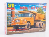Сборная модель 1:43 Полноприводный капотный самосвал 6х6 Татра T-138S1, Tatra T-138S1 (AVD Models)