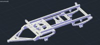 Сборная модель 1:43 Двухосный сельскохозяйственный самосвальный прицеп ГКБ-819, для сельхозника ЗиЛ-ММЗ-554, поздний, с надставными бортами (Клен)