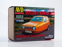 Сборная модель 1:43 Трехколесный легковой автомобиль Reliant Robin (AVD Models, смола)