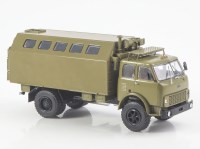 Масштабная модель 1:43 Фургон с каркасно-металлическим кузовом КМ-500 на шасси 4х2 МАЗ-5334, хаки, Start Scale Models (SSM)