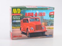 Сборная модель 1:43 Автомобиль пожарный штабной АШП-6 (51) на шасси Горький-51 (AVD Models, смола)
