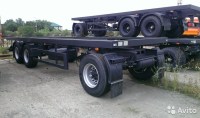 Сборная модель 1:43 шасси трехосного прицепа из Нефтекамска -8332-22-04 (Клен)