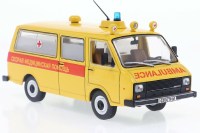 Масштабная модель 1:43 Скорая медицинская помощь RAF-2915-02 Latvija, Tashkent, 1994 г. (ΡΟΔΑ models)