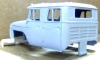 Кабина двойная нового образца для масштабной модели 1:43 Урал-4320 (Мастерская)
