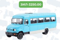 Масштабная модель 1:43 Полукапотный автобус ЗиЛ-3250 на шасси "Бычка" с журналом №65 (Наши Автобусы. Modimio)