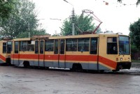 Сборная модель 1:43 Советский четырехдверный трамвайный вагон КТМ-71-608К (КТМ-8) (AVD Models)