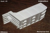 Пластиковый комплект для самостоятельной сборки 1:35 самосвальный кузов для модели Урал-4320 от Звезды (Клен)