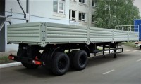 Сборная модель 1:43 Полуприцеп дорожный из Нефтекамска -9334, 10 метровый (Мастерская Клен)