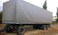 Комплект для сборки: металлическая рама 1:43 для прицепа ОдАЗ-9370 с подкатной тележкой (Клен)