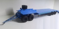 Сборная модель 1:43 Пятиосный отечественный прицеп-тяжеловоз ЧМЗАП-83992 для перевозки спецтехники (Клен) 