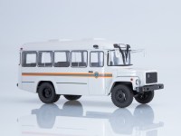 Коллекционная масштабная модель 1:43 Автобус Курганский -3976 белый, МЧС (АИСТ)